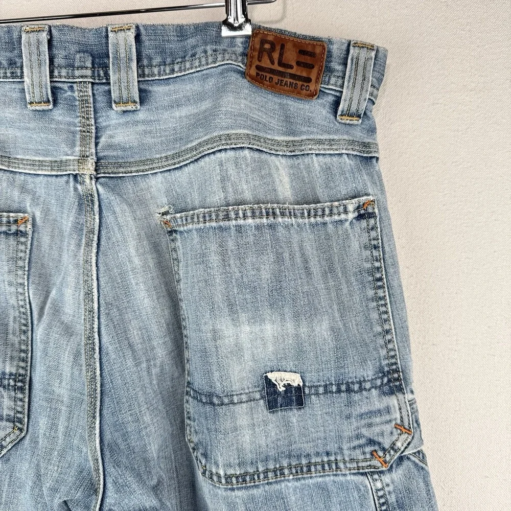 Vintage Ralph Lauren Polo Jeans Co Distressed Wyatt Carpenter Pants Mens 36x32